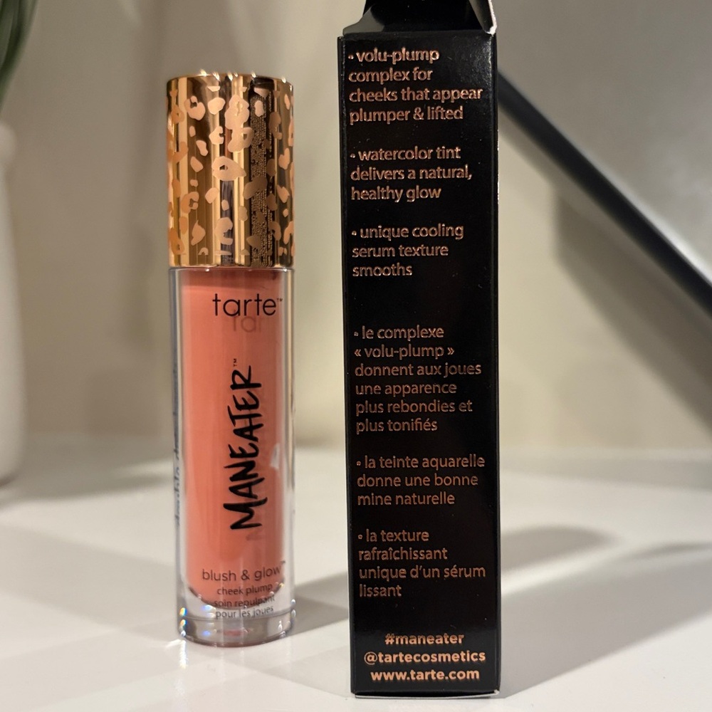 Tarte Maneater Blush & Glow Cheek Plump - Buffed Pink - BRAND NEW! makeup beauty - Picture 8 of 9